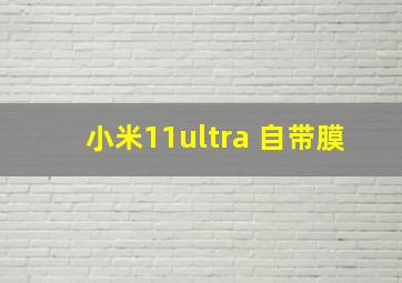 小米11ultra 自带膜